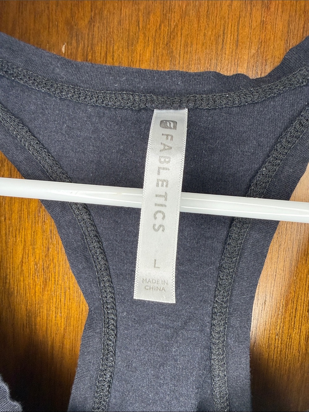Fabletics Black Racerback Flared Tank - Picture 2 of 5